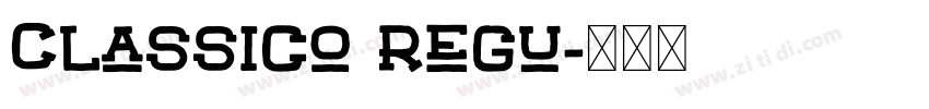Classico Regu字体转换